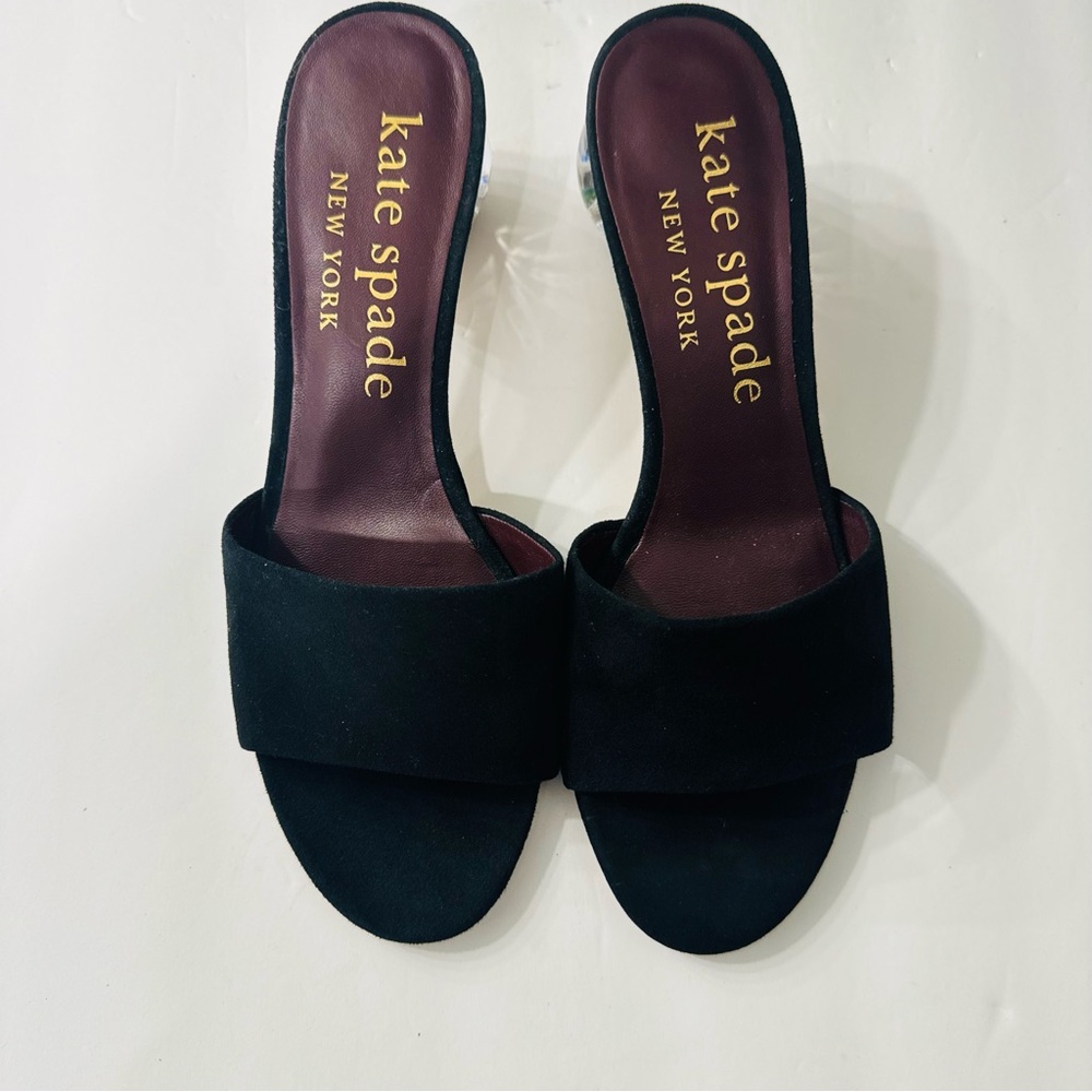 KATE SPADE Polished Slide Suede Sandals Size 10 - Picture 5 of 16